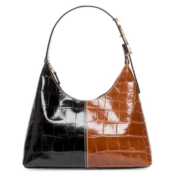 STAUD Handbags - STAUD Scotty Croc Embossed bag